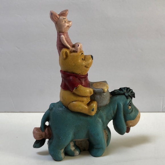 Disney Other - Vintage Winnie The Pooh, Piglet and Eeyore Cast Iron Door Stop